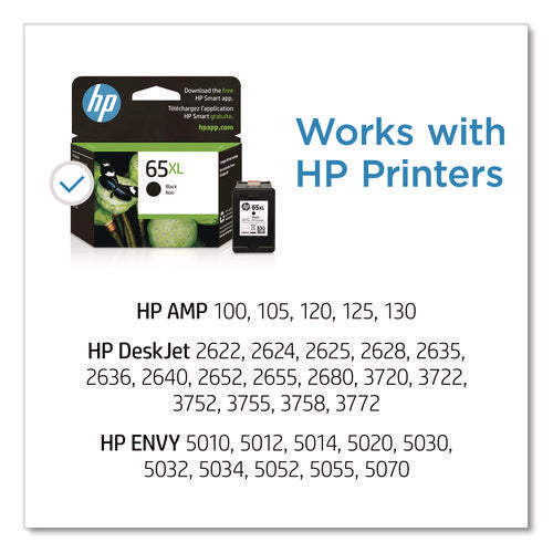 Image of HP HP 65xl, (n9k04an) High-Yield Black Original Ink Cartridge