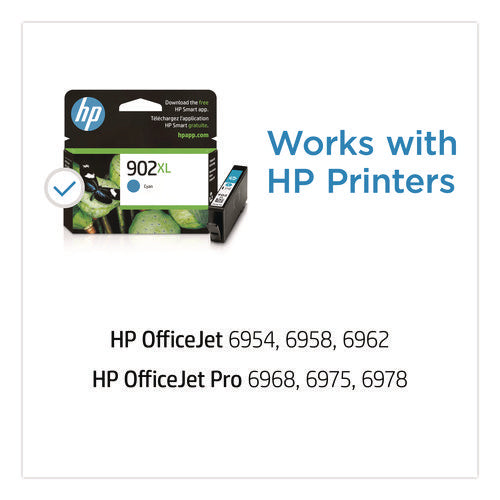 Image of HP HP 902xl, (t6m02an) High-Yield Cyan Original Ink Cartridge