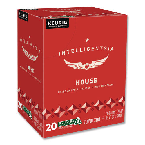Image of Intelligentsia House Blend Coffee K-Cups, Light Roast, 20/Box