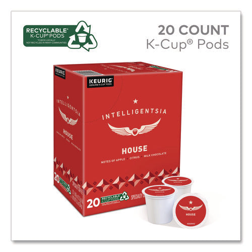 Image of Intelligentsia House Blend Coffee K-Cups, Light Roast, 20/Box