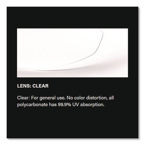 Image of Bouton® Zenon Z-Lyte Safety Glasses, Scratch-Resistant, Clear Plastic Frame, Clear Polycarbonate Lens