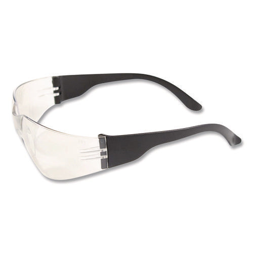 Image of Bouton® Zenon Z12 Rimless Indoor/Outdoor Optical Eyewear, Scratch-Resistant, Black Plastic Frame, Clear Polycarbonate Lens