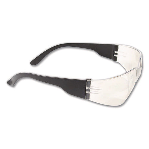 Image of Bouton® Zenon Z12 Rimless Indoor/Outdoor Optical Eyewear, Scratch-Resistant, Black Plastic Frame, Clear Polycarbonate Lens
