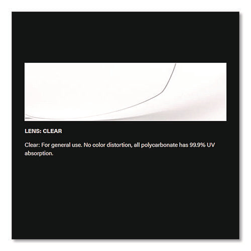 Image of Bouton® Adversary Optical Safety Glasses, Scratch-Resistant, Light Blue Lens, Black Frame