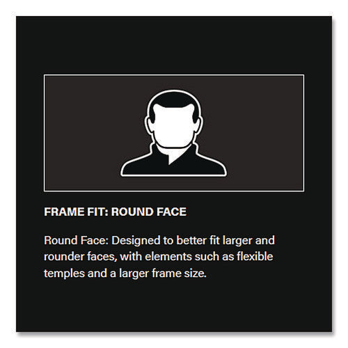 Image of Bouton® Adversary Optical Safety Glasses, Scratch-Resistant, Light Blue Lens, Black Frame