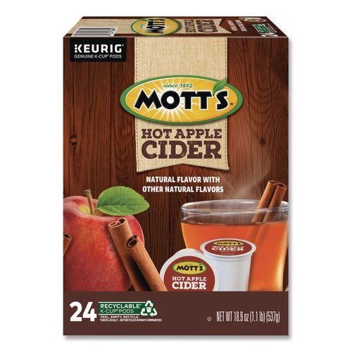 Image of Mott's® Hot Apple Cider K-Cup Pods, 1 Oz K-Cup Pod, 24/box