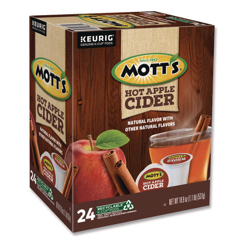 Image of Mott's® Hot Apple Cider K-Cup Pods, 1 Oz K-Cup Pod, 24/box