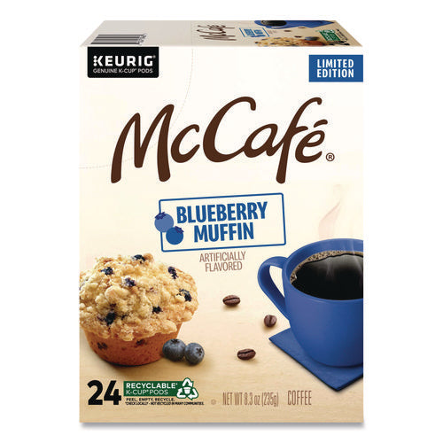 Image of McCafe® Blueberry Muffin K-Cups, 0.34 oz K-Cup, 24/Box