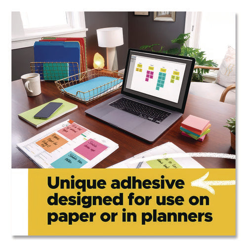 Image of Post-it® Dispenser Notes Original Pop-up Refill Cabinet Pack, 3" x 3", Poptimistic Collection Colors, 100 Sheets/Pad, 18 Pads/Pack