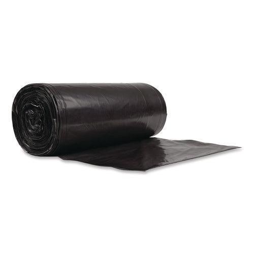 Image of Pitt Plastics Eco Strong Can Liners, 60 gal, 1.35 mil, 38" x 58", Black, Perforated Roll, 100/Carton