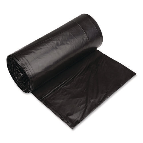 Image of Pitt Plastics Eco Strong Can Liners, 60 gal, 1.35 mil, 38" x 58", Black, Perforated Roll, 100/Carton
