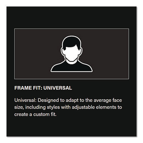 Image of Bouton® Anser Optical Safety Glasses, Anti-Fog, Scratch-Resistant, Clear Lens, Black Frame