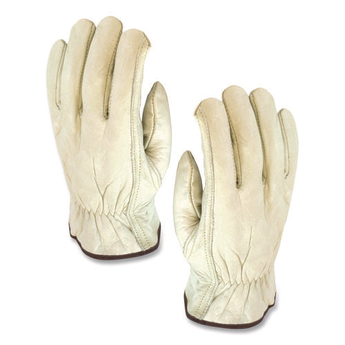 Image of PIP Economy Grade Top-Grain Cowhide Leather Drivers Gloves, Small, Tan