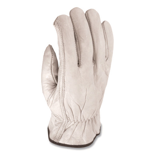 Image of PIP Top-Grain Pigskin Leather Drivers Gloves, Economy Grade, X-Large, Gray