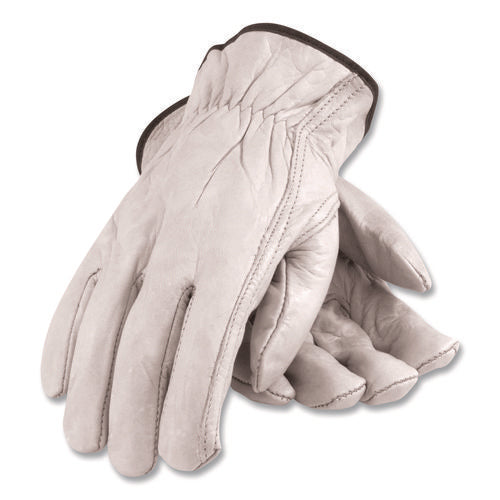 Image of PIP Top-Grain Pigskin Leather Drivers Gloves, Economy Grade, X-Large, Gray