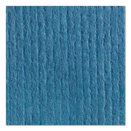 Image of Brawny® Professional Wet Hand Towels, 1-Ply, 8.6 x 12.2, Fresh Scent, Blue, 84/Pail, 6/Carton