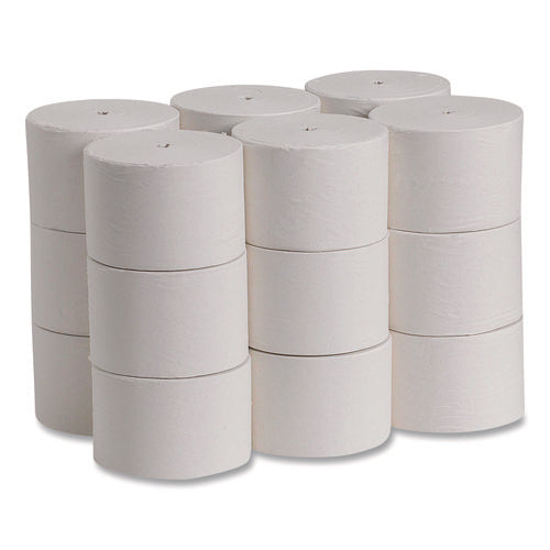 Image of Georgia Pacific® Professional Compact Coreless 1-Ply Bath Tissue, Septic Safe, White, 3,000 Sheets/Roll, 18 Rolls/Carton