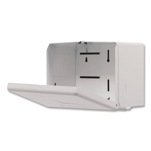 Image of Georgia Pacific® Professional Space Saver Singlefold Towel Dispenser, Steel, 11.63 X 6.63 X 8.13, White