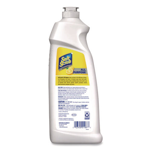 Image of Soft Scrub® All Purpose Cleanser, Lemon Scent 36 Oz Bottle, 6/carton