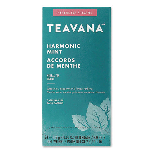 Image of Starbucks® Teavana Tea Bags, Harmonic Mint Decaf, 0.05 oz, 24/Box