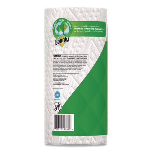 Image of Bounty® Select-a-Size Kitchen Roll Paper Towels, 2-Ply, 5.9 x 11, White, 82 Sheets/Double Roll, 24 Rolls/Carton