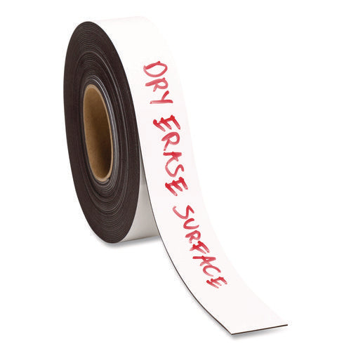 Image of U Brands Dry Erase Magnetic Tape Roll, 2" x 50 ft, White