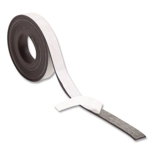 Image of U Brands Magnetic Adhesive Tape Roll, 0.5" x 7 ft, Black