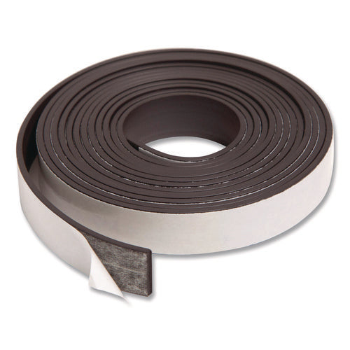 Image of U Brands Magnetic Adhesive Tape Roll, 0.5" x 7 ft, Black