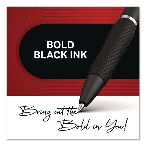 Image of Sharpie® S-Gel S-Gel High-Performance Gel Pen, Retractable, Medium 0.7 mm, Black Ink, Black Barrel, 8/Pack