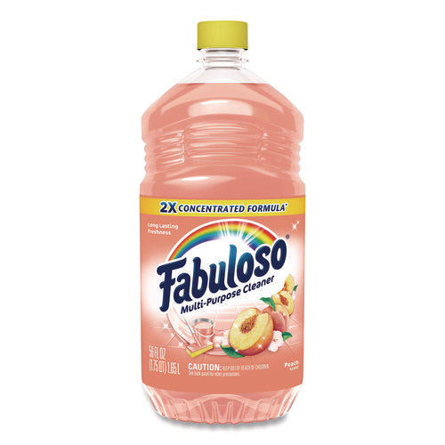 Image of Fabuloso® Multi-Use Cleaner, Peach Scent, 56 oz Bottle, 6/Carton