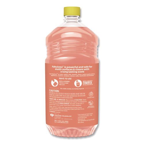 Image of Fabuloso® Multi-Use Cleaner, Peach Scent, 56 oz Bottle, 6/Carton