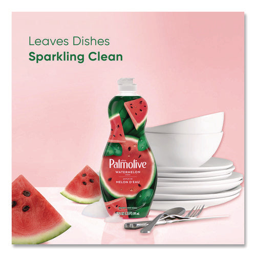 Image of Ultra Palmolive® Dishwashing Liquid, Watermelon Scent, 20 oz Bottle, 9/Carton
