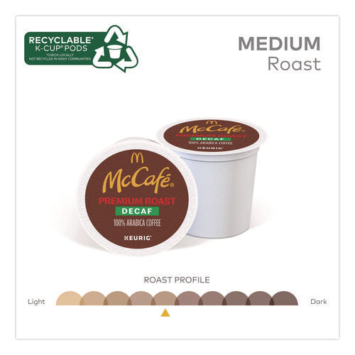 Image of McCafe® Premium Roast Decaf K-Cup, 24/bx