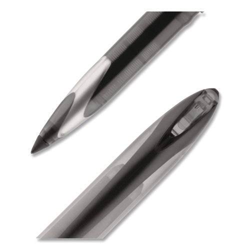 Image of uniball® Air Porous Gel Pen, Stick, Medium 0.7 Mm, Black Ink, Black Barrel, 3/pack