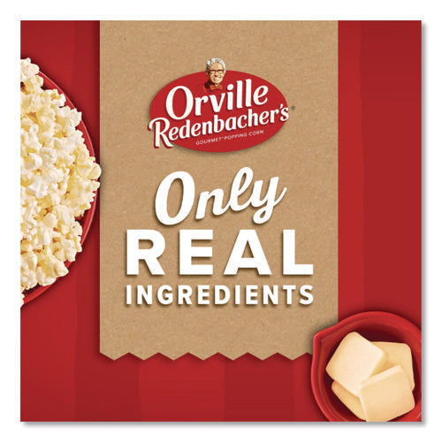 Image of Orville Redenbacher's® Gourmet Microwave Popcorn, Butter, 3.29 Oz Bag, 36/carton