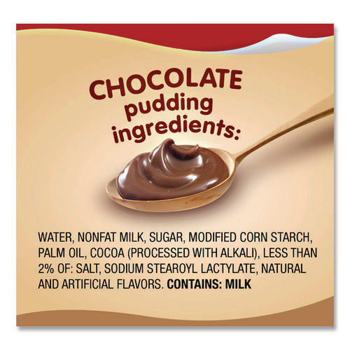 Image of Snack Pack® Pudding Cups, Chocolate, 3.5 Oz Cup, 48/carton
