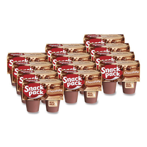 Image of Snack Pack® Pudding Cups, Chocolate, 3.5 Oz Cup, 48/carton