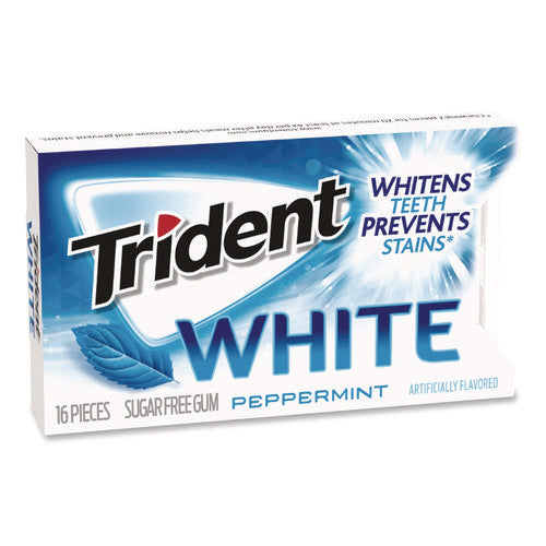 Image of Trident® Sugar-Free Gum, Peppermint, 12 Sticks/pack, 9 Packs/box