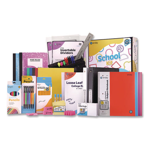 Image of enday Back to School Supplies Kit for High School/College