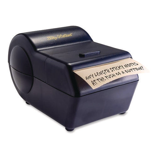 Image of Zip Notes Administrator Dispenser, For 3 x 3 Pads, Black, Includes 150 ft Roll of Sticky Paper and 2 AA Batteries