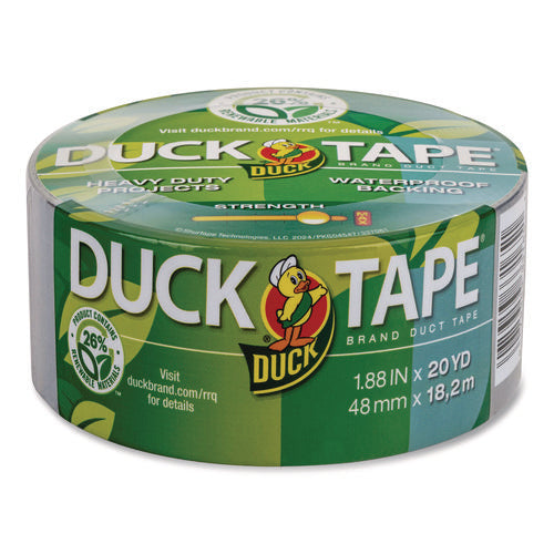 Image of Duck® Renewable Material Duck Tape, 1.88" x 20 yd, Silver