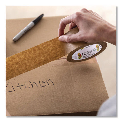 Image of Duck® Brand EZ Tear Paper Tape, 1.88" x 25 yd, Brown