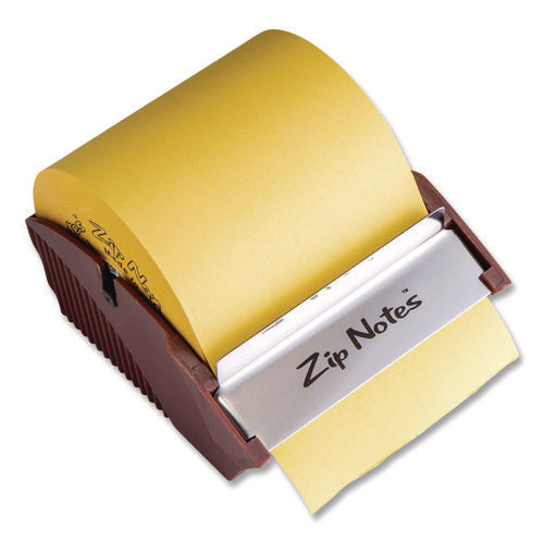 Image of Zip Notes Manual Sticky Notes Dispenser, For 3 x 3 Pads, Burgundy, Includes 150 ft Roll of Sticky Notes