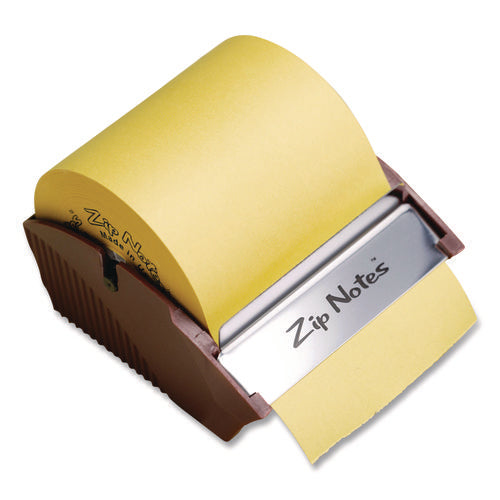 Image of Zip Notes Manual Sticky Notes Dispenser, For 3 x 3 Pads, Burgundy, Includes 150 ft Roll of Sticky Notes