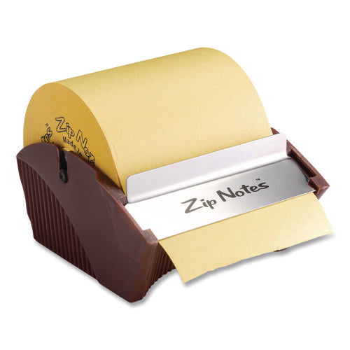 Image of Zip Notes Manual Sticky Notes Dispenser, For 3 x 3 Pads, Burgundy, Includes 150 ft Roll of Sticky Notes