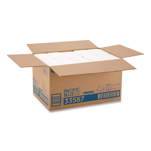 Image of Georgia Pacific® Professional Pacific Blue Ultra Paper Towels, 1-Ply, 10.2 x 10.8, White, 220/Pack, 10 Packs/Carton
