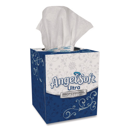 Image of Angel Soft® Ps Ultra Facial Tissue, 2-Ply, White, 96 Sheets/box, 10 Boxes/carton