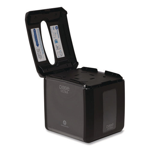 Image of Dixie® Tabletop Napkin Dispenser, 7.6 x 6.1 x 7.2, Black