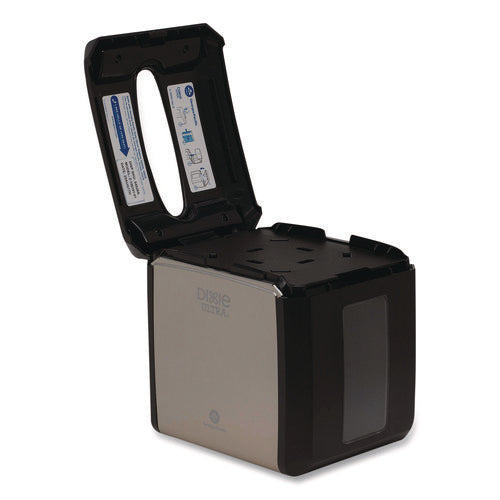 Image of Dixie® Tabletop Napkin Dispenser, 7.6 x 6.1 x 7.2, Stainless