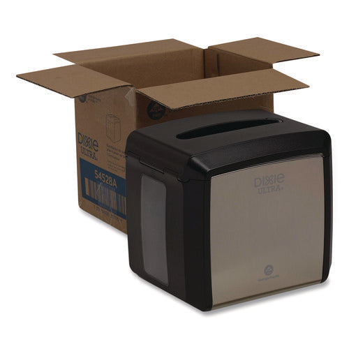 Image of Dixie® Tabletop Napkin Dispenser, 7.6 x 6.1 x 7.2, Stainless